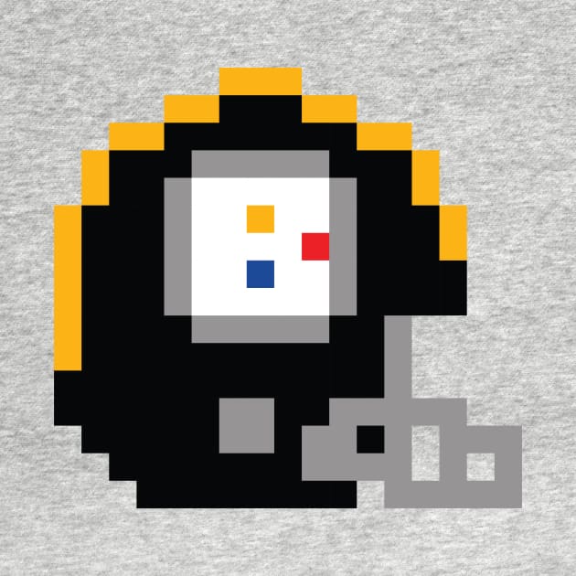 8 Bit Pittsburgh Steelers Helmet by N8I